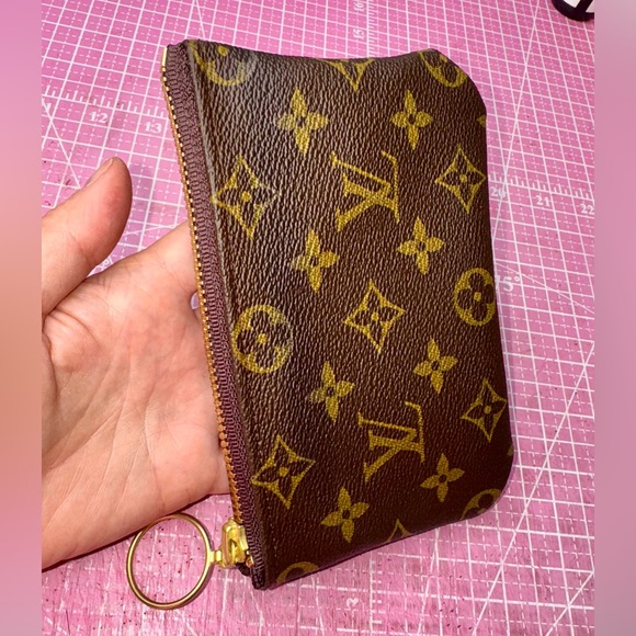 🎀 Monogram cosmetic makeup Pouch case handmade ♻️ - Picture 5 of 15